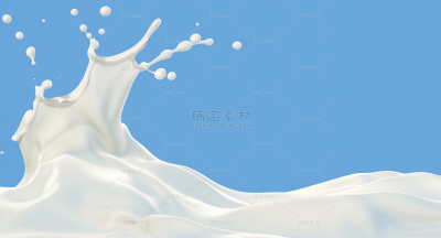 饮品系列-牛奶水花素材图片