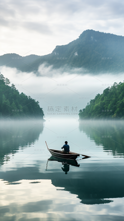 中国风通用实景山水背景场景图片素材