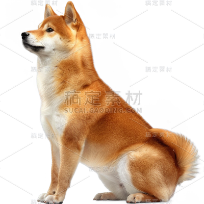 动物系列写实柴犬贴纸