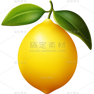 食物食品水果立体3D柠檬元素