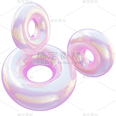 3D彩色立体装饰元素贴纸
