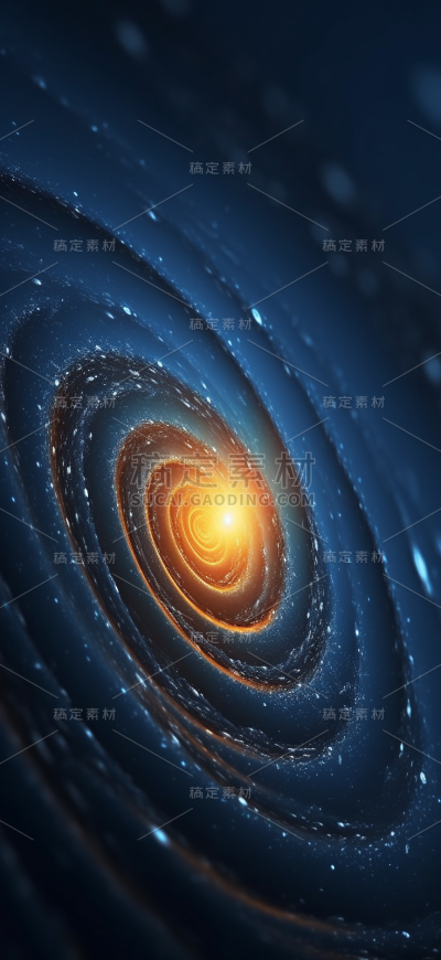 宇宙环形运动的恒星背景。网络未来科技