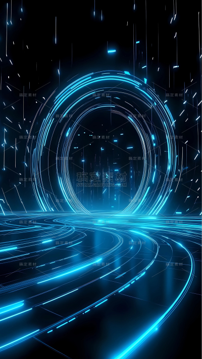 科技风系列科技感线条背景