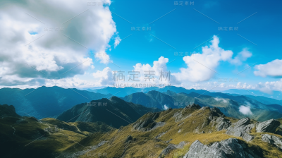 山峰山脉山林山顶自然风景