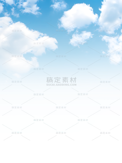 风光系列实景蓝天白云元素