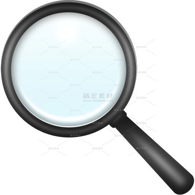 营销卖货放大镜拟物风格emoji贴纸