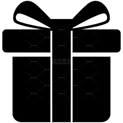 常规系列简约黑白礼盒icon
