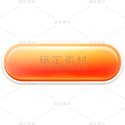 通用水晶玻璃风卡通按钮拟物边框元素素材