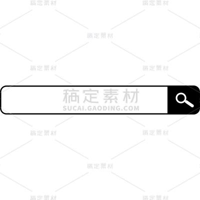 图标系列-通用-搜索框线条组成通用贴纸