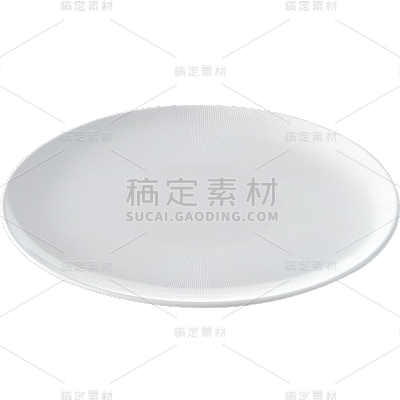 家居系列-通用-白色窄边浅盘子贴纸 