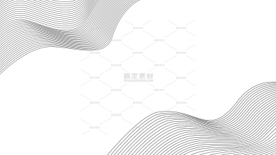 纹理系列简约黑色波浪线条边框元素（td）