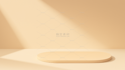 背景系列光影感黄色展台背景（td）
