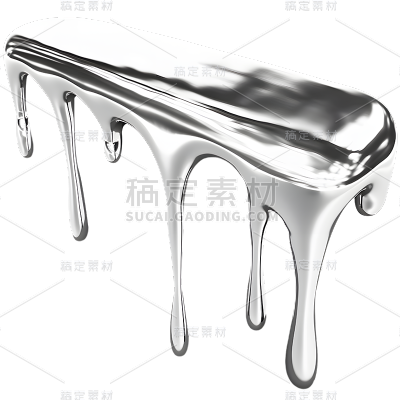 金属抽象液体艺术元素