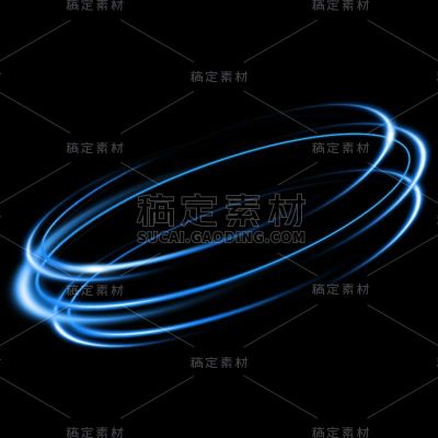 特效通用蓝色光圈元素素材