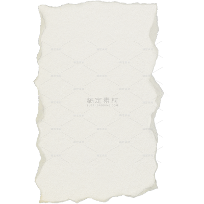 特效通用白色撕纸片元素素材