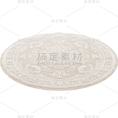 家居系列-通用-圆形地毯花色/纹理图案贴纸 