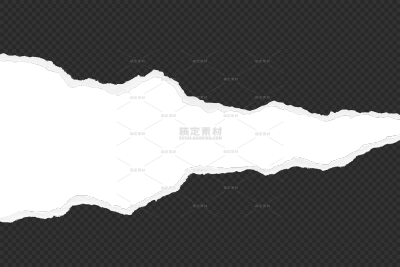 边框系列写实黑色撕纸纸质边框（td）