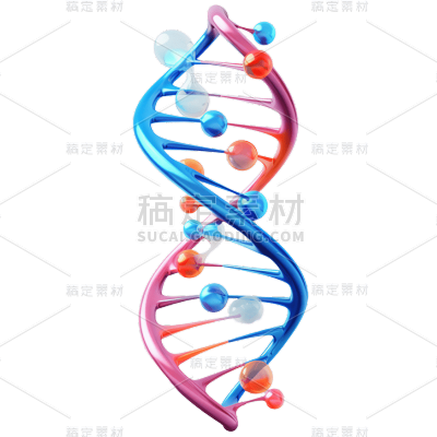 3D基因系列彩色染色体贴纸