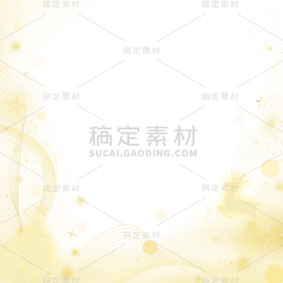 圣诞节平安夜金色圣诞装饰光效元素素材