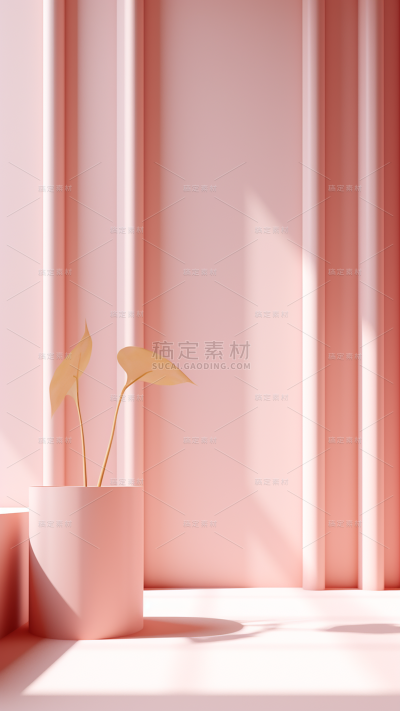 背景通用粉色室内场景背景图片素材