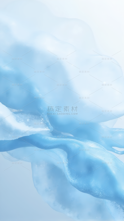 冬季节气简约抽象蓝白背景