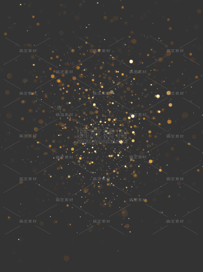 特效系列金光圆形星点边框特效