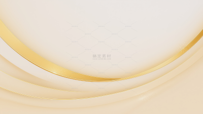 背景系列简约感金色金属曲线高光粒子抽象渐变背景（td)