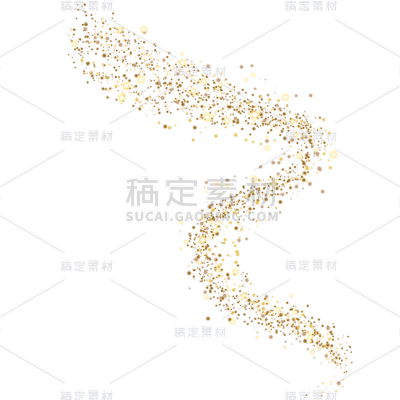 金色粒子贴纸