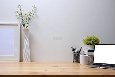 常规内容-背景系列简约温馨桌面绿植室内场景背景图片