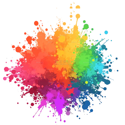 Holi Festival Colorful Color Splash Rainbow Watercolor Background Image