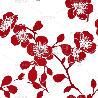 红色梅花