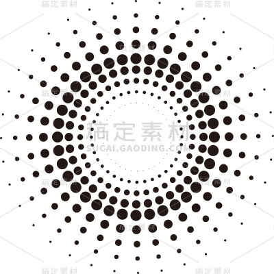 通用-波点圈元素贴纸几何系列