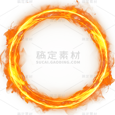 通用红色火圈火焰燃烧圆圈