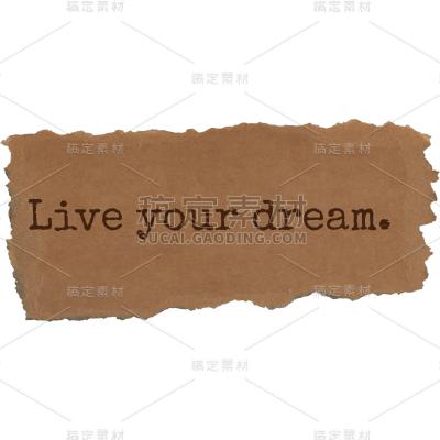 Teared Paper Text Sticker