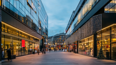常规系列通用现代城市建筑街景图背景素材