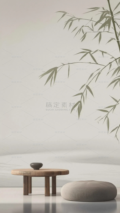 中国风通用写实中式禅意简约背景