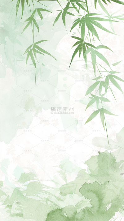 植物系列国风植物背景