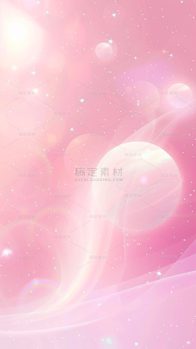 背景通用粉色宇宙星球梦幻星空背景图片