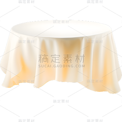 黄色白色桌布桌子桌面元素