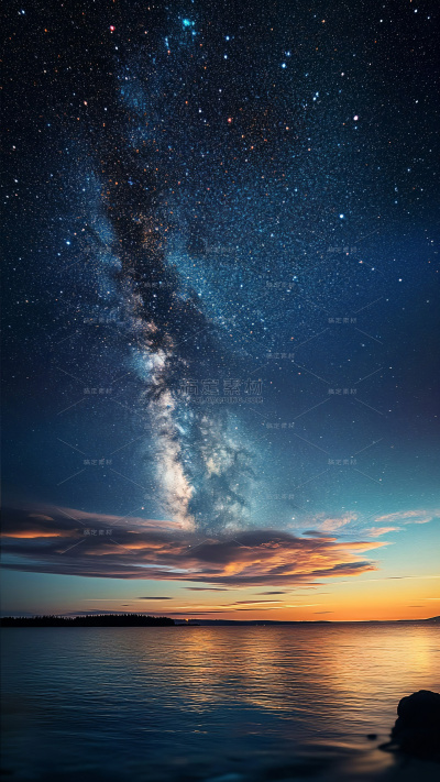 风光系列实景感星河天空夜景