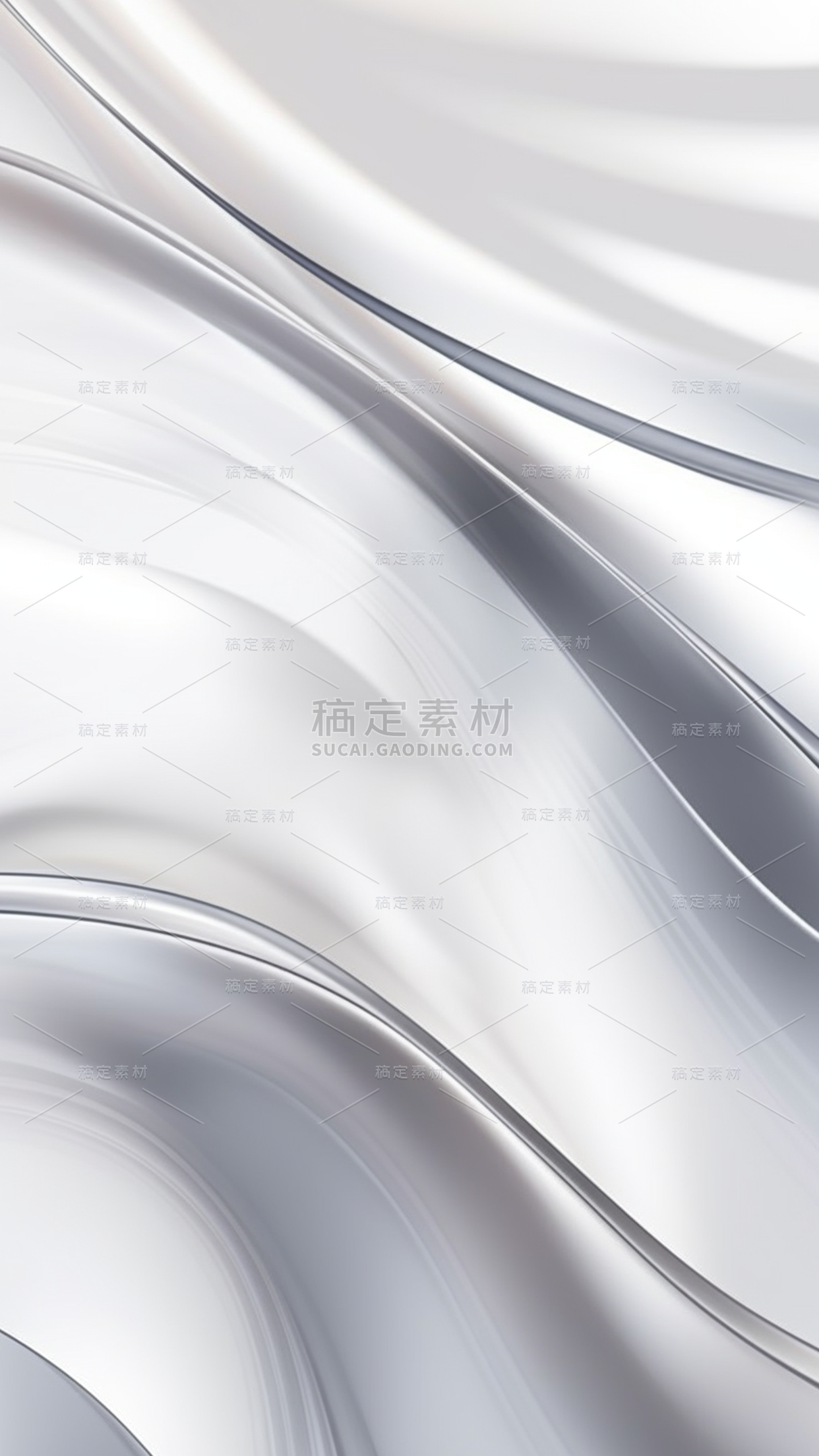 背景通用白色金属流体背景场景图片素材