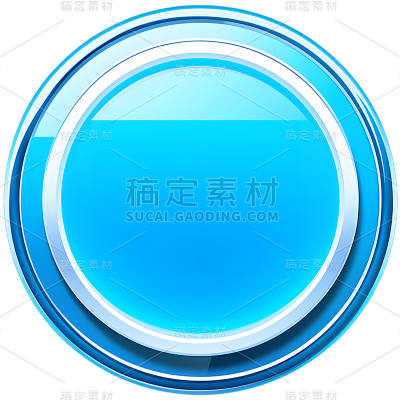 通用基础蓝色按钮免抠元素