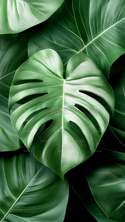 植物系列绿色叶子植物背景