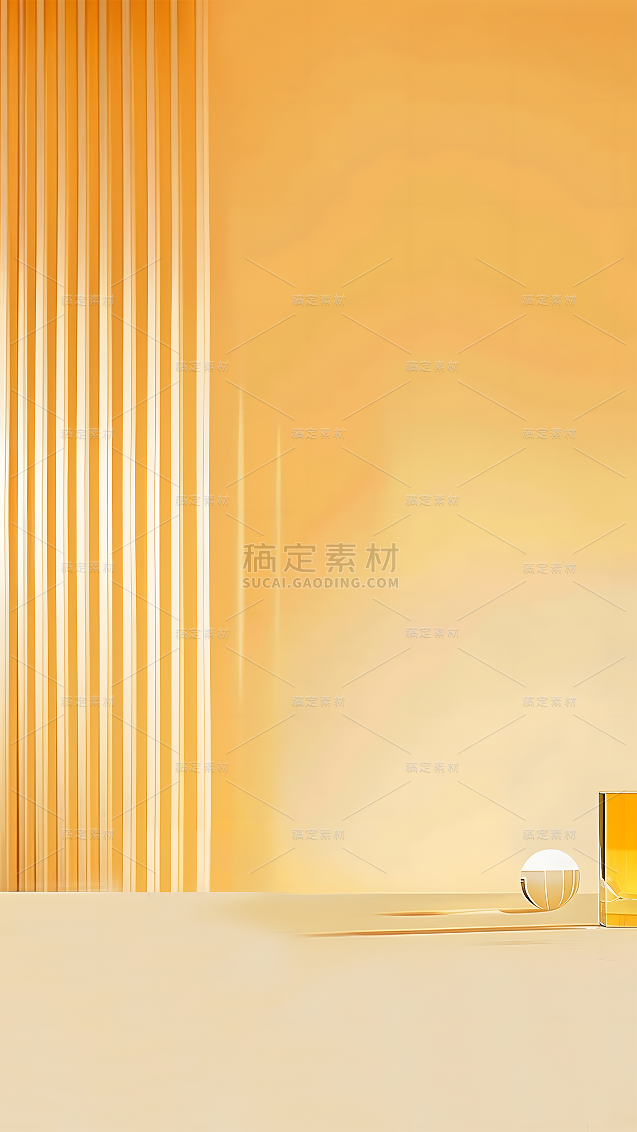 通用背景黄色系展台镜子