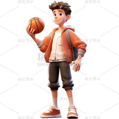 3D人物动作静态贴纸