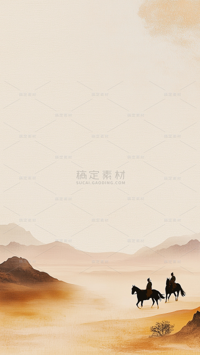 中国风通用古风山川底纹肌理背景