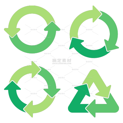 通用矢量环保组合标志图标元素素材