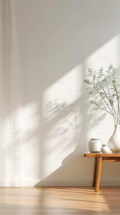 背景通用暖色调简约家具背景场景图片素材