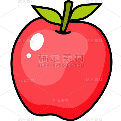果蔬通用-描边插画多品类水果图标