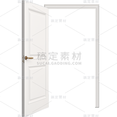 家居系列-通用-插画木质纯色门贴纸